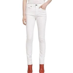 rag & bone Women's High Rise Jeans - Crisp White